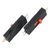 Interruptor de Palanca de Alta Corriente de 10A para Electrodomésticos, Interruptor Deslizante de Encendido para Secadora de Cabello con Mango Rojo, de Tres Pines, de Tres Posiciones con Orejas