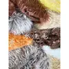 Pelaje lavable que repele el agua pelaje alfombrilla decorativa tela fondo de tela tela de pelo largo lana de playa rollo muñeca juguete de bricolaje materiales de accesorios