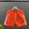 Shorts Deportivos Casuales a Rayas de Tres Rayas Verano Secado Rápido Shorts de Hombre Shorts Grandes Ropa Exterior Shorts de Gimnasio Playa