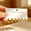 Novedades de Verano: Delicados Pendientes de Circonita Microincrustada, Juego de Tres Pares, Frescos y Dulces, Pendientes Versátiles y Elegantes con Circonita Microincrustada