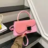 Bolsa de Ombro Simples da Moda Estilo Coreano 2026 Nova Bolsa de Mão Estilosa Moda Costura Transversal Pequena Quadrada para o Dia a Dia