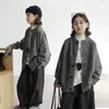 Suéter Cardigan Infantil Outono/Inverno 2026 Novo Estilo, Jaqueta de Tricô Solta para Crianças Maiores, Roupa de Outono para Meninos