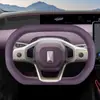 Adecuado para accesorios de modificación interior de cubierta de volante Avita 07/12, cubierta de manija de coche de gamuza para invierno