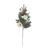 Ramas de Flor de Magnolia, Inauguración de Casa, Decoración para Casa Nueva, Agujas de Pino, Ramo de Regalo de Navidad de Frijol Rojo