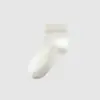 Calcetines de Malla de Color Sólido Oso Dingmi, Algodón Puro, Clase A, Absorbentes de Sudor, Transpirables, Color Liso, Antideslizantes, Suaves y Cómodos, Calcetines Cortos Unisex