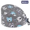 Gorro Quirúrgico Estampado Gorro de Enfermera Moderno Lindo Más Toalla para el Sudor Transpirable Gorro de Trabajo Gorro Antipolvo Doctor Salón de Belleza