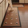 Alfombra de Cocina Estilo Dibujos Animados Absorbente de Agua y Resistente a la Suciedad Suave Alfombra de Piso de Barro Diatomeas Separación de Seco y Húmedo para el Hogar Felpudo Antideslizante para Cabello
