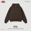 Ropa para Hombre 2026 Invierno Nuevo Estilo Americano Color Sólido Sudadera con Forro de Polar Tendencia Casual Holgada Sudadera de Polar para Hombre