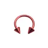 Anel Septo Nasal de Aço Inoxidável 316L Transfronteiriço Europeu e Americano Anel Ferradura Cor Degradê Anel Nasal C-Bar Anel Nasal Estilo Natal Piercing