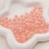 Cuentas acrílicas de color translúcido esmerilado chapadas en mano para pulsera collar diy hecho a mano cuentas sueltas