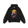 Sudaderas con Capucha Oversize Lavadas y Desgastadas de Hip-Hop Europeo y Americano Transfronterizas para Hombres y Mujeres Marca Vintage de Tendencia Sudaderas Holgadas de Manga Larga
