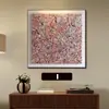 Pintura Decorativa Minimalista de Luxo Leve Estilo Italiano, Arte de Parede de Alto Padrão Feita Sob Medida para Sala de Jantar, Pintura Abstrata de Nicho, Mural de Villa