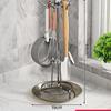 Novo Suporte de Armazenamento Giratório para Espátulas Prateleira de Bancada de Cozinha Gancho Suporte para Colheres e Pás Suporte de Utensílios de Cozinha Prateleira de Armazenamento para Colheres