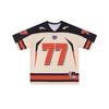 [Fabricante] Uniforme de Rugby Hip Hop Dança de Rua Bordado Retro Camiseta Jersey de Verão Masculina e Feminina
