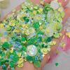 Maquiagem para unhas douradas com alto brilho, lantejoulas, pó de glitter em forma de estrela, acessórios para preenchimento de joias faça você mesmo em estoque
