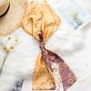 Lenço de Seda Fino e Longo para Mulheres, Estilo Primavera e Outono, Lenço Decorativo de Pescoço Moderno e Versátil