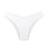 Roupa íntima feminina de seda gelada sem costura de peça única transfronteiriça europeia e americana, calcinha bikini feminina de cintura média, confortável e respirável