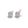 Colgante de cuenta de copo de nieve, cuenta esférica de acero inoxidable con anillo soldado, collar simple para DIY, accesorio para ropa, venta al por mayor