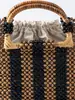 Bolso de Madera de Arce ENSPT para Mujer, Bolso de Viaje Casual con Cuentas, Bolso Tejido Transfronterizo Europeo y Americano, Bolso Grande de Cuentas de Madera para Mujer