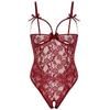 Suministro de comercio exterior de Europa y Estados Unidos, nueva ropa interior sexy de encaje para mujer, traje divertido con tirantes abiertos y huecos, venta al por mayor