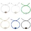 Venda Direta de Fábrica Pulseira de Cristal Rômbico Cluster Joias de Amor Cordão de Natal Joias de Pedra Natural Sintética Design Rômbico