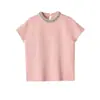 Ropa de Mujer al por Mayor Transfronteriza Estilo Europeo y Americano 2026 Verano Nuevo Top de Punto Decorado con Joyas Camiseta Versátil de Cuello Redondo