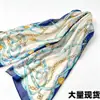 Bufanda Larga de Seda Chifón para Mujer, Bufanda de Primavera y Otoño para Protección Solar, Bufanda Larga de Playa de Comercio Exterior, Venta al por Mayor de Exportación, Regalo