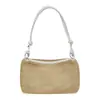 Bolso tote grande de patchwork texturizado, bolso de hombro, nuevo bolso de axila tejido de paja retro de moda 2025