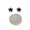 E1112 aretes negros aretes magnéticos sin perforaciones aretes magnéticos Corea del Sur unisex aretes de clip falsos