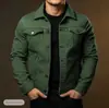 Nueva Chaqueta Casual para Hombre para Uso Diario, Cortavientos y Cálida, de Botones, Color Sólido, Moda Urbana para Otoño e Invierno