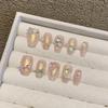 Colección de arte de uñas puramente usada a mano, parche de arte de uñas, uñas postizas desmontables, uñas largas y cortas, productos terminados de fototerapia al por mayor