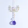 Colgante de cristal para ventana Amazon transfronterizo, atrapasoles, luna, mariposa, carillón de viento, decoración de habitación, colgante, accesorios DIY