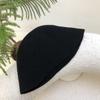 Exportado a Japón Sombrero de Pescador de Lana para Mujer Simple Retro Sombrero de Cubo tipo Cúpula Popular en Ins Estilo Británico Sombrero de Cubeta Tendencia