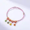 Pulseras de Cuerda Coloridas del Festival del Bote del Dragón, Colgantes Iridiscentes de Dibujos Animados de Tamales de Arroz, Pulseras Ajustables Trenzadas Brillantes y Joyería
