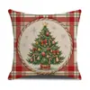 Funda de Cojín Cruzada Nuevo Festival de Navidad Amazon Transfronterizo Decoración del Hogar Funda de Almohada para Sofá Habitación Cojín Venta al por Mayor