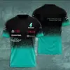 Camiseta Moda Rua Estilo Street Style F1 2025 Masculina e Feminina Verão Manga Curta Esportes ao Ar Livre Solta e Transparente