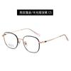 Nuevas gafas de montura completa redonda cuadrada de titanio Shenzhen IP chapado borde ancho ligeras gafas de titanio completo se pueden equiparar con montura de graduación