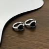 Novedad Estilo Temperamento Nicho Mujer Acero Inoxidable Forma de Corazón Mariposa Pendientes Moda Personalidad Lujo Ligero Pendientes de Corazón con Diamante Venta al por Mayor