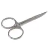 Tijeras Puntiagudas de Acero Inoxidable para Recortar Cejas, Tijeras Pequeñas Curvas, Tijeras Portátiles para Cejas, Tijeras para Doble Párpado, Personalizables con Logo