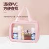 Bolsa de Cosméticos Transfronteriza Estilo Ins Bolsa de Artículos de Tocador de Viaje Bolso Impermeable Bolso de Almacenamiento de PVC Bolsa de Natación Bolsa de Baño Gran Capacidad