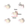 Nuevo Colgante de Animal Insecto Mariposa Abeja de Resina de Dibujos Animados Llavero DIY Pendientes Accesorios para Bolsos W779