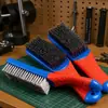 Cepillo práctico para zapatos de tintorería, cepillo duro para limpiar suelas y bordes de zapatos, eficaz para eliminar manchas y limpiar