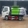 Caminhão de Lixo Orgânico Marca Azul 3 Metros Cúbicos, 5 Metros Cúbicos, 6 Metros Cúbicos, 8 Metros Cúbicos, 12 Metros Cúbicos Caminhão de Coleta de Lixo Orgânico, Veículo Pronto, Boa Qualidade e Preço Excelente
