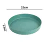 Plato de Frutas de Trigo Organizador Simple de Escritorio Estante Giratorio de Almacenamiento para Condimentos de Cocina Bandeja de Frutas Alto Valor Estético Ins Al por Mayor