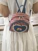 2025 Nueva Mochila Pequeña Versátil Cuadros Nicho Lindo Cuadros Bolso de Mano Viaje para Niñas Coreano Encaje Universidad