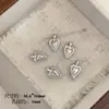 Cor Dourada Real Banhada Cor Preservada Asas de Anjo Lua Varinha Mágica Coração Gota d'Água Pingente de Zircônia Pingente DIY Acessórios Feitos à Mão