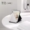 Espejo plegable, espejo de maquillaje, adecuado para colocar sobre un escritorio, ideal para dormitorios de estudiantes, espejo de tocador de mesa, diseño abatible, portátil y fácil de transportar