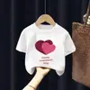 Nova Roupa Infantil Camiseta de Manga Curta Verão 2026 Estilo Fino Algodão Puro para Meninas Manga Meia-Manga Moda Gola Redonda Top Camiseta Tendência
