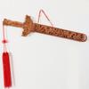 Suministro de Fabricantes Tallado en Madera de Caoba de Feicheng Espada 60/ 1m /1.2 Espada Doble Dragón Espada Jiulong Colgante Joyería