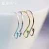 Ganchos para Orejas de Plata S925 Accesorios para Pendientes DIY Cabeza de Perla de Resorte Accesorios para Pendientes No Alergénicos Piezas